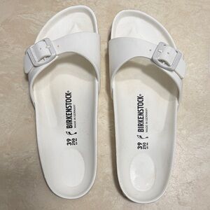 Birkenstock Classic White Slide Sandals